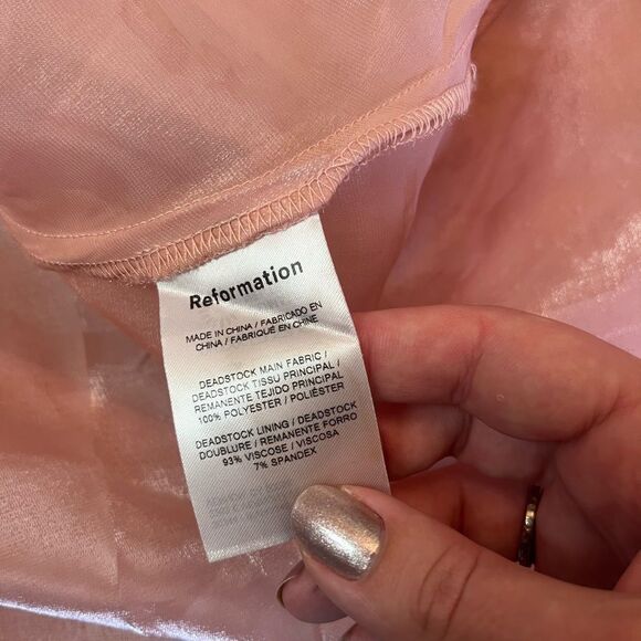 Reformation Glory Dress in Ballerina Size S - Picture 6 of 6